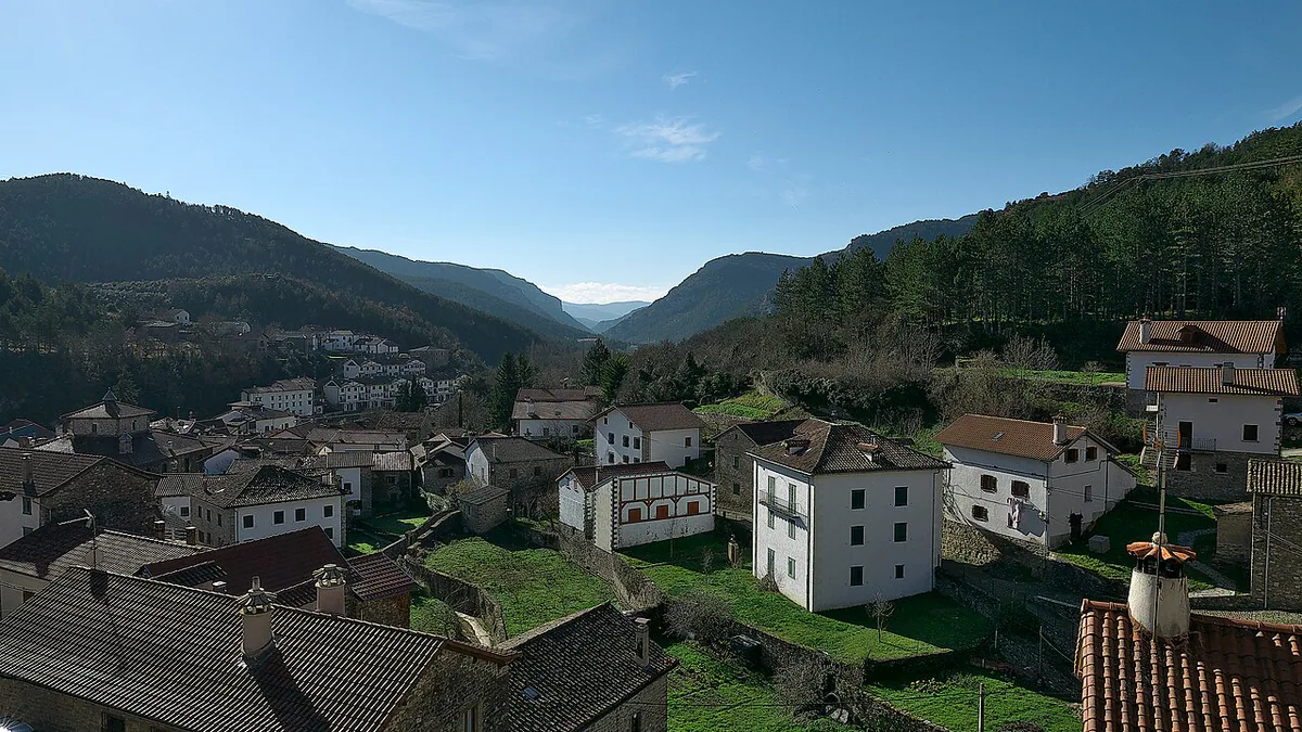 Panorámica del Valle de Roncal en Navarra