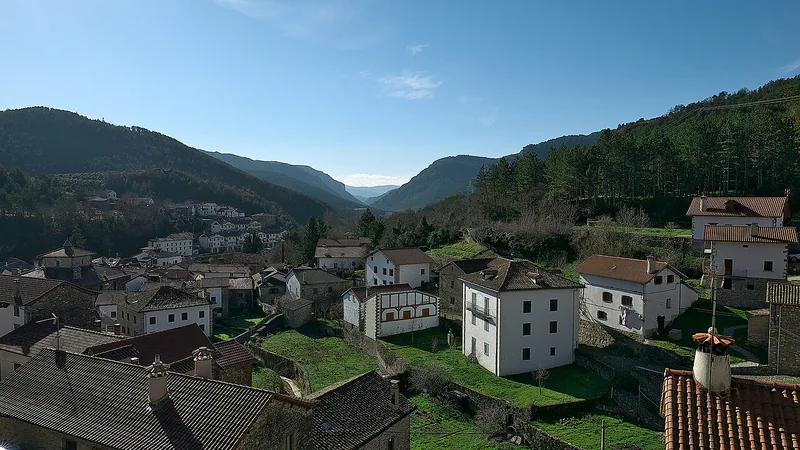 Panorámica del Valle de Roncal en Navarra