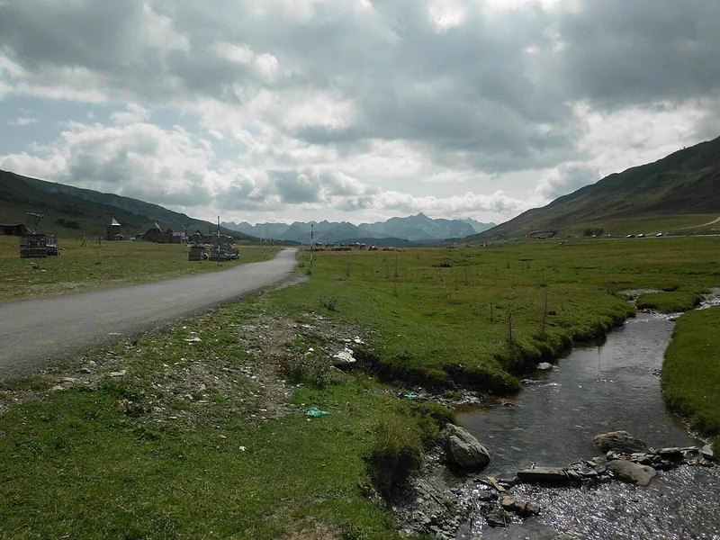 Paisaje de Baqueira Beret en el Pirineo catalán